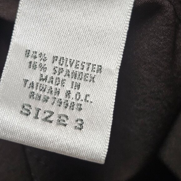 Chicos Zenergy Jacket Women Size 3 Brown Hooded Full Zip Pockets Polyester Blend - Picture 10 of 10